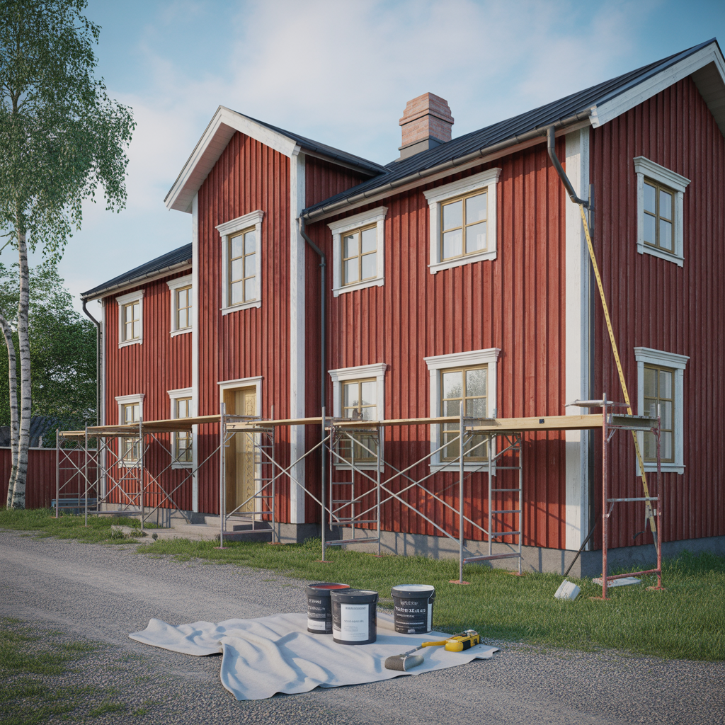 kostnad for att mala fasad pris per m2 och faktorer