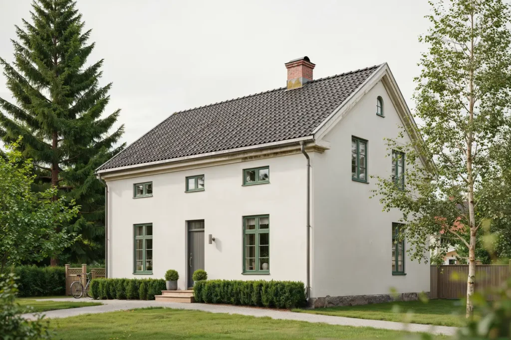 fasadm lning och f nsterm lning p villa i billdal hov s