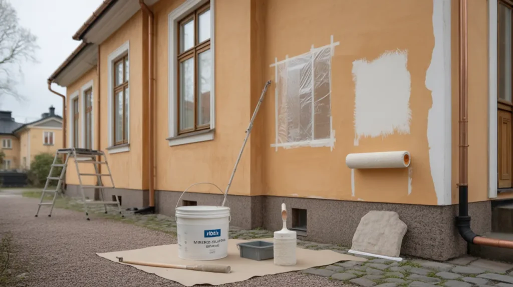 m la putsfasad utan flagor diffusions ppen f rg fukttest och r tt f rarbete